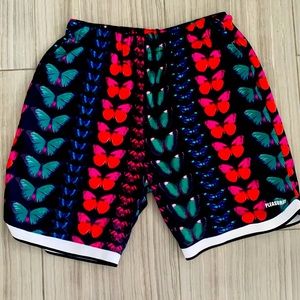Never worn Butterfly print athletic shorts